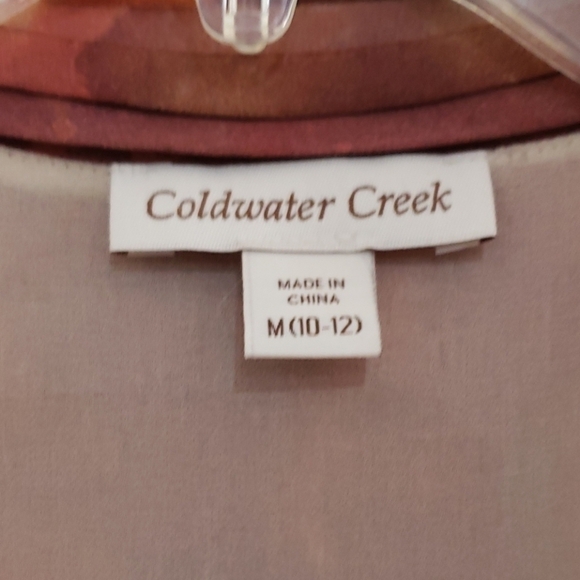 Coldwater Creek Sleeveless Top V Neck EUC M(10-12) - Picture 6 of 13